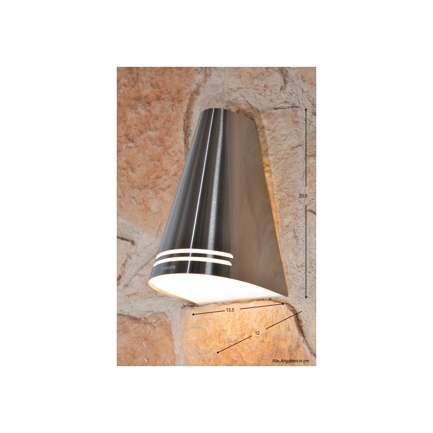 Philips 17226/47/16 - Applique da esterno MYGARDEN WOODS 1xE27/15W/230V