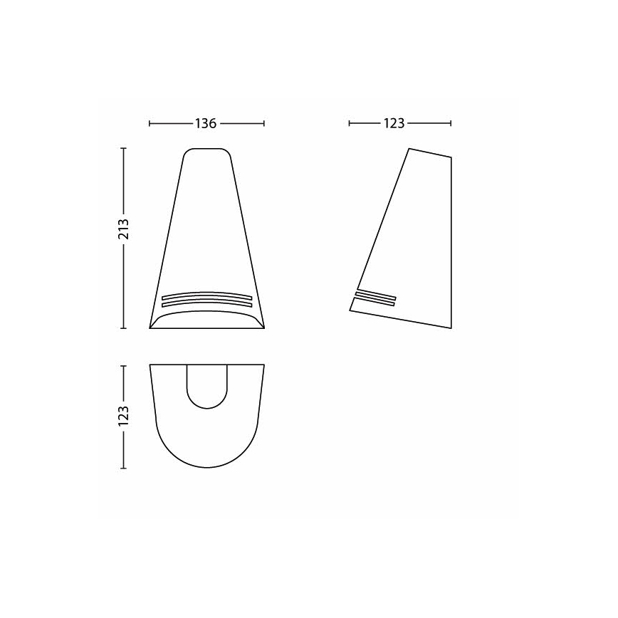 Philips 17226/47/16 - Applique da esterno MYGARDEN WOODS 1xE27/15W/230V