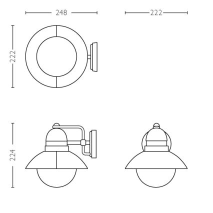 Philips - Lampada da esterno 1xE27/60W/230V