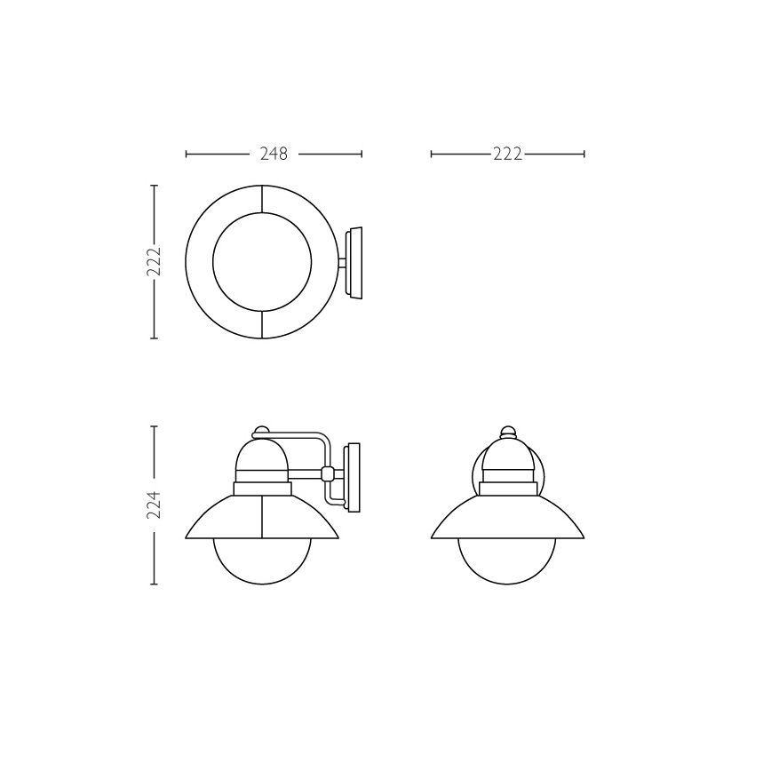 Philips - Lampada da esterno 1xE27/60W/230V