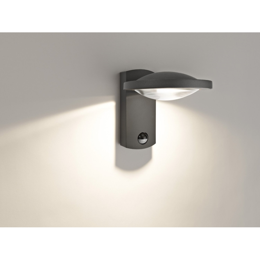 Philips 17239/93/16 - Applique a LED da esterno con sensore MYGARDEN FREEDOM 1xLED/3W/230V IP44