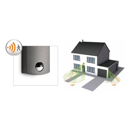 Philips 17239/93/16 - Lampada LED da esterno con sensore MYGARDEN FREEDOM 1xLED/3W