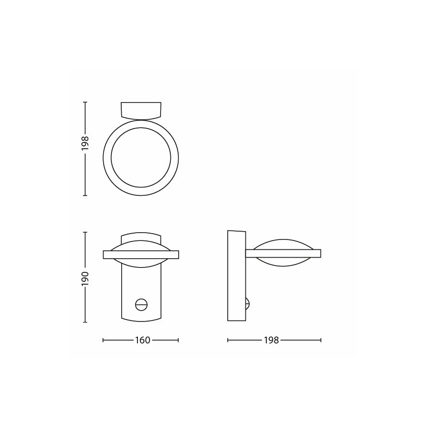 Philips 17239/93/16 - Lampada LED da esterno con sensore MYGARDEN FREEDOM 1xLED/3W