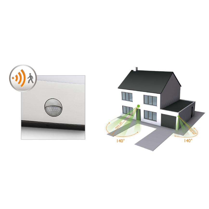 Philips - Illuminazione esterna a LED con sensore, LED/3W, IP44