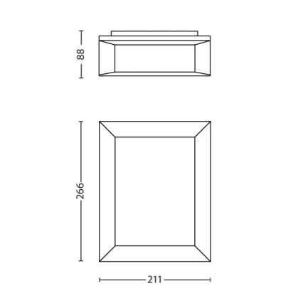 Philips - Applique da esterno 1xLED/6W/230V IP44