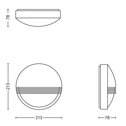 Philips - Applique da esterno 1xLED/6W/230V IP44