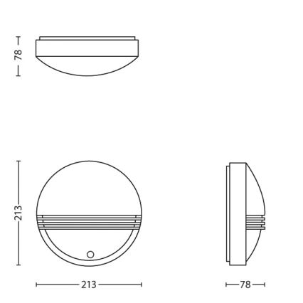 Philips - Lampada da esterno con sensore 1xLED/6W/230V IP44