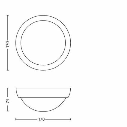 Philips - Applique a LED da esterno 1xLED/3,5W IP44