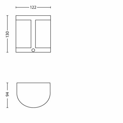 Philips - Applique a LED da esterno con sensore 1xLED/3,5W