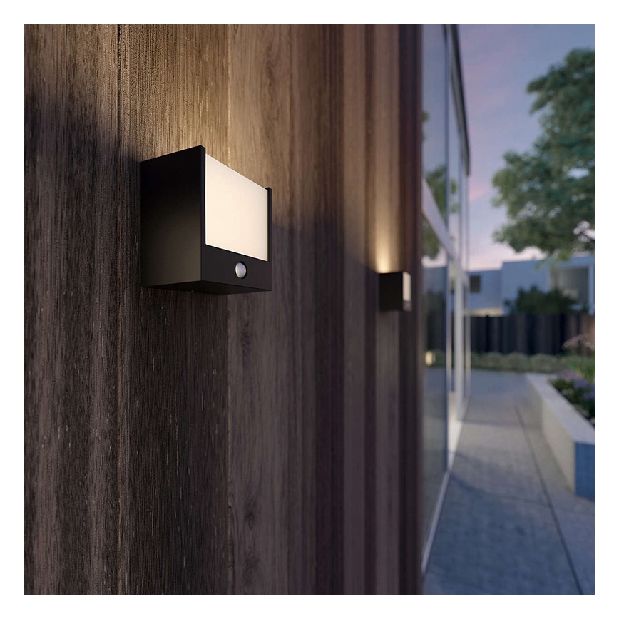 Philips - Lampada da esterno a LED con sensore, 3,5 W, IP44