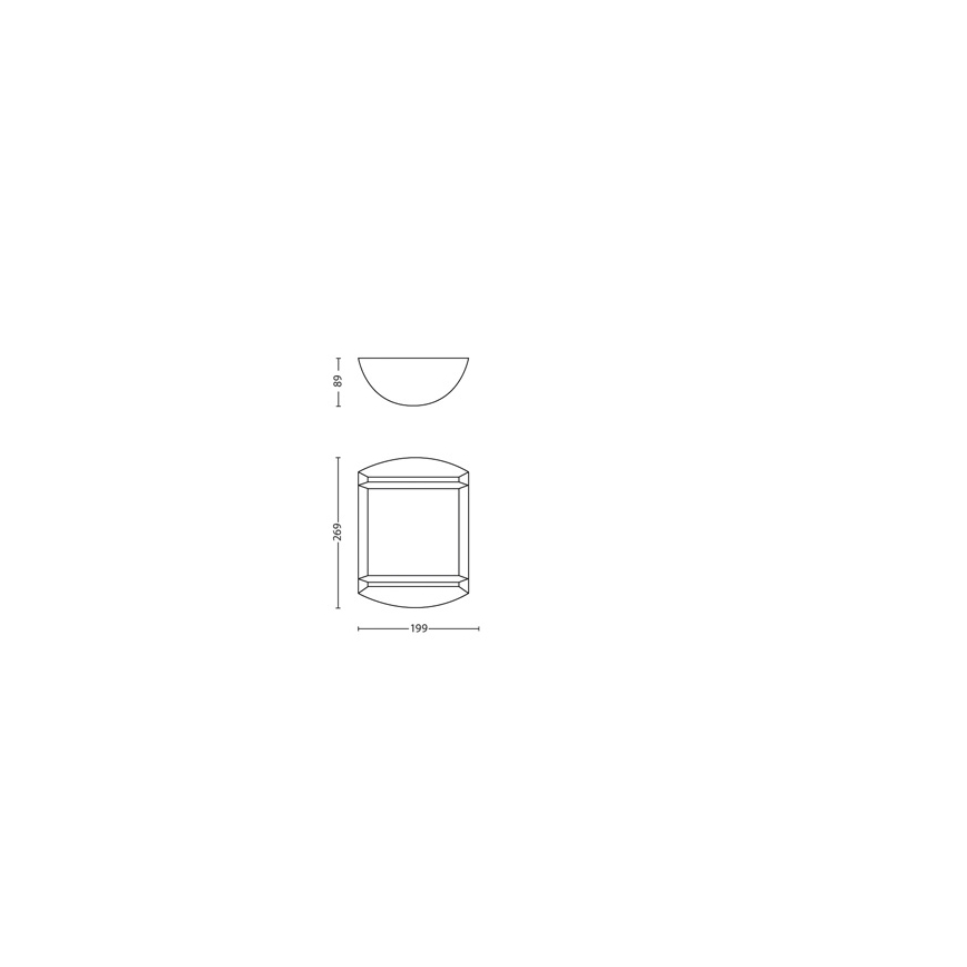 Philips - Applique da esterno 1xLED/6W/230V IP44