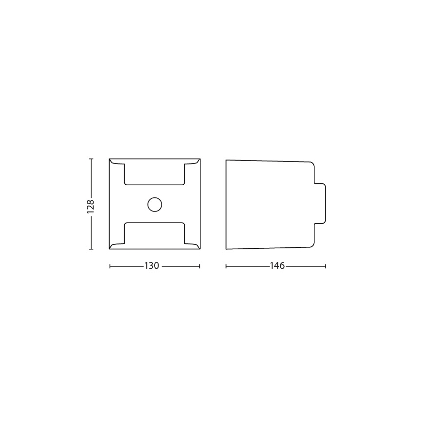 Philips - Lampada da esterno con sensore 2xLED/4,5W/230V IP44