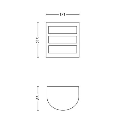 Philips - Applique da esterno 1xLED/6W/230V IP44