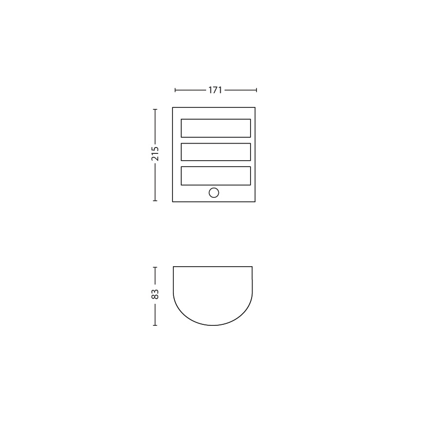 Philips - Lampada da esterno con sensore 1xLED/6W/230V IP44