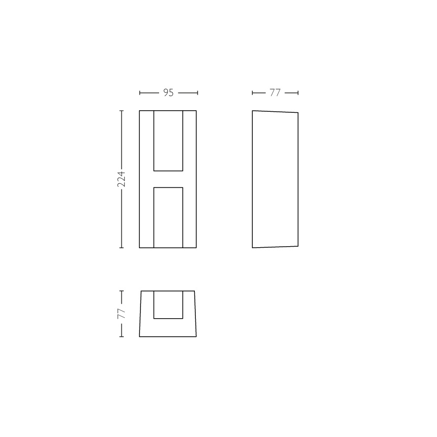 Philips - Applique a LED da esterno 2xLED/4,5W IP44