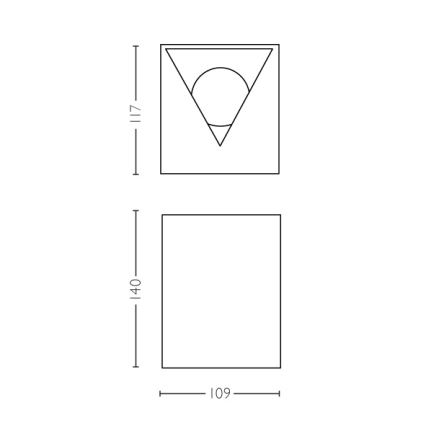 Philips - Applique a LED da esterno 2xLED/4,5W IP44