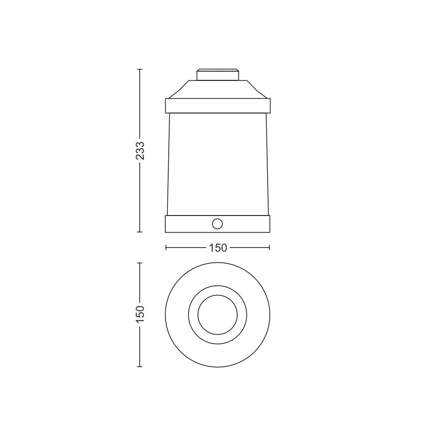 Philips 17360/32/P0 - Lampada da giardino LED portatile dimmerabile ABELIA LED/3W IP44