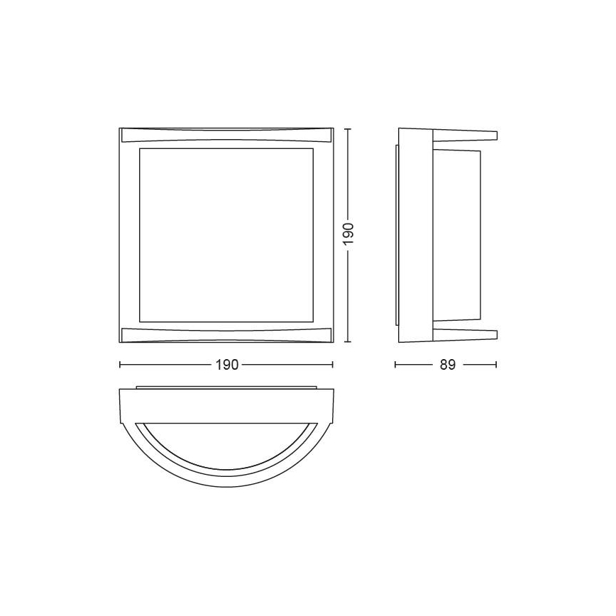 Philips - Applique a LED da esterno LED/12W IP44