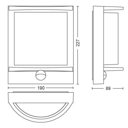 Philips - Applique a LED da esterno LED/12W IP44