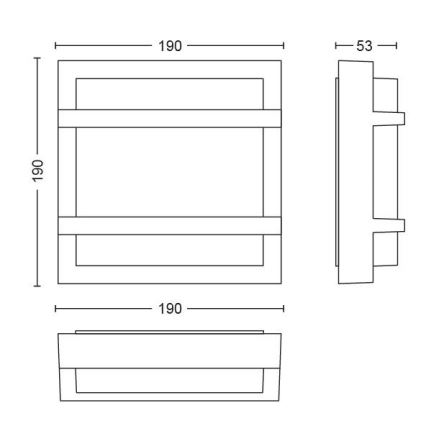 Philips - Applique a LED da esterno LED/12W IP44