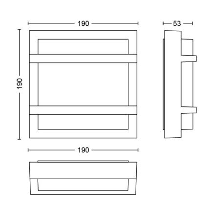 Philips - Applique a LED da esterno LED/12W IP44