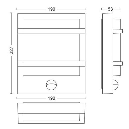 Philips - Applique a LED da esterno LED/12W IP44