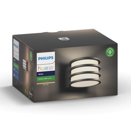 Philips 17401/93/P0 - Applique a LED dimmerabile da esterno HUE LUCCA 1xE27/9,5W/230V