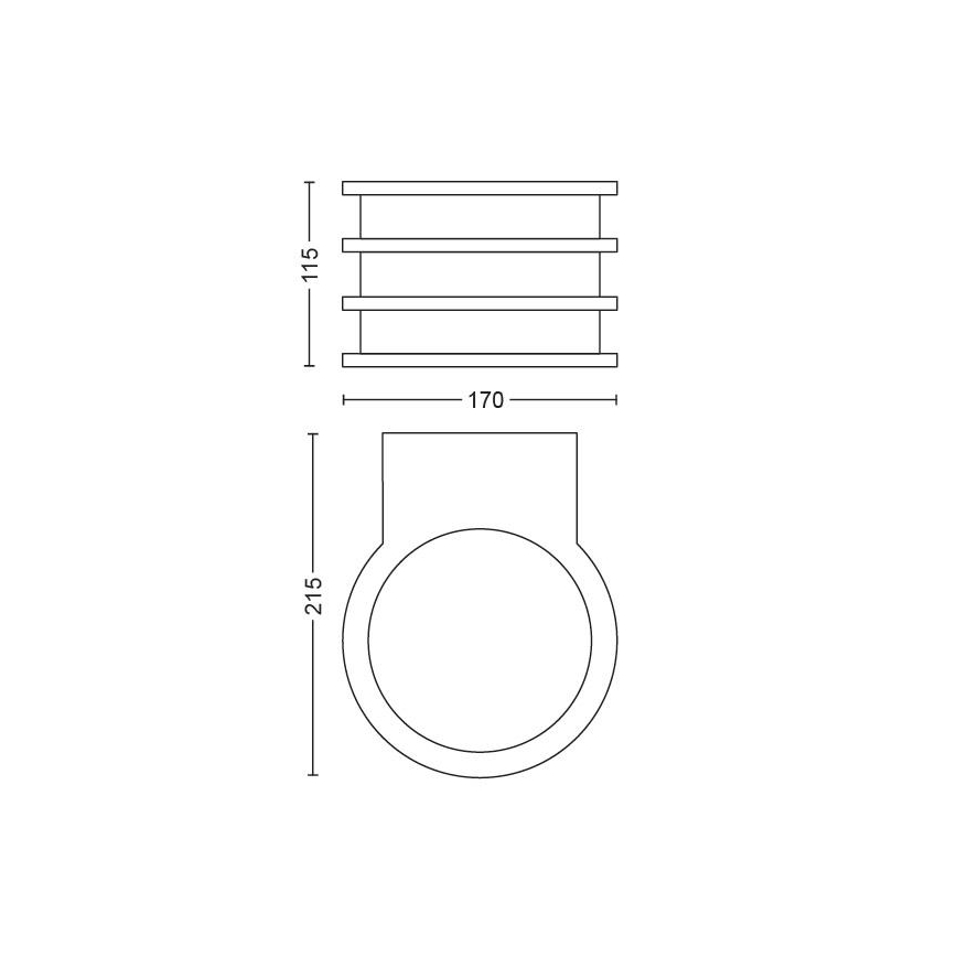 Philips - Applique a LED da esterno Hue LUCCA 1xE27/9,5W/230V IP44