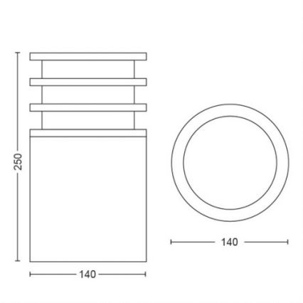 Philips - Lampada LED dimmerabile da esterno Hue LUCCA 1xE27/9,5W/230V