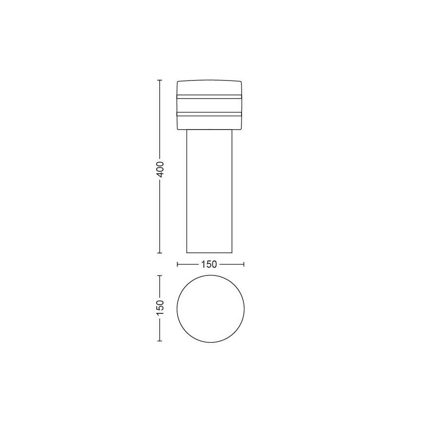 Philips - Lampada da esterno dimmerabile a LED Hue TUAR 1xE27/9,5W/230V IP44