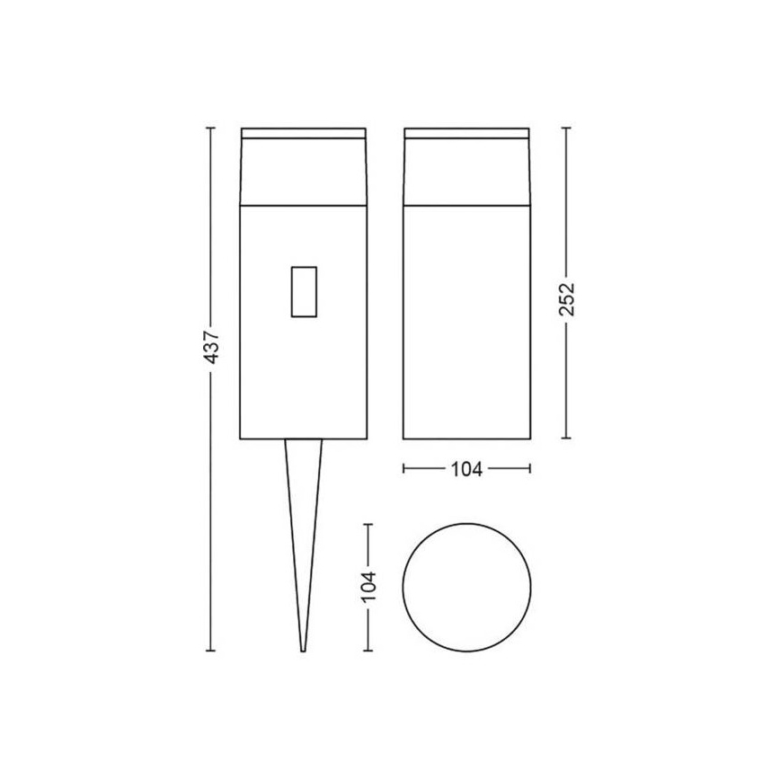 Philips - Lampada da esterno dimmerabile LED RGB Hue CALLA LED/8W/24V IP65