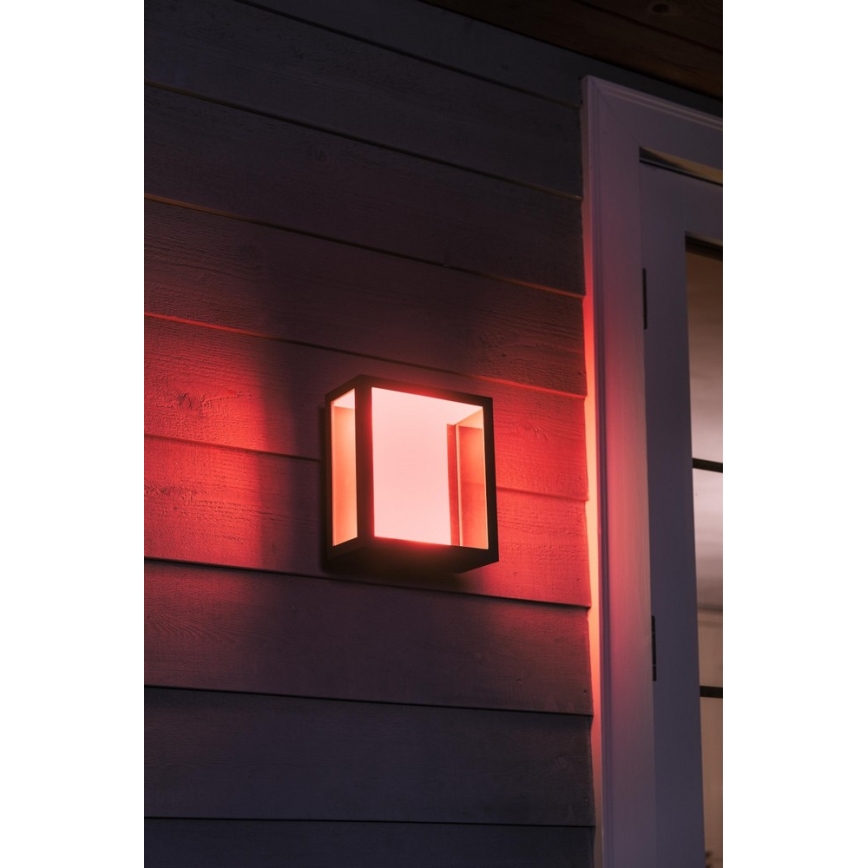 Philips 17430/30/P7 - Applique da esterno LED RGB HUE IMPRESS LED/8W/230V IP44