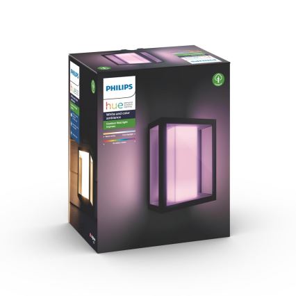 Philips 17430/30/P7 - Applique da esterno LED RGB HUE IMPRESS LED/8W/230V IP44