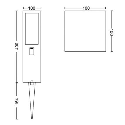 Philips - LED RGBW Dimmerabile per esterni lampada Hue IMPRESS LED/16W/24V IP44