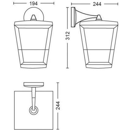 Philips - LED RGBW Applique da esterno dimmerabile Hue ECONIC LED/15W/230V 2000-6500K IP44