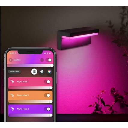 Philips - LED RGB Applique da esterno Hue NYRO LED/13,5W/230V