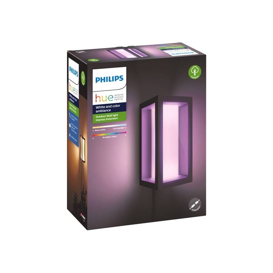 Philips - LED RGBW Applique da esterno dimmerabile Hue IMPRESS 2xLED/8W/24V 2000-6500K IP44