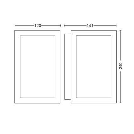 Philips - LED RGBW Applique da esterno dimmerabile Hue IMPRESS 2xLED/8W/24V 2000-6500K IP44