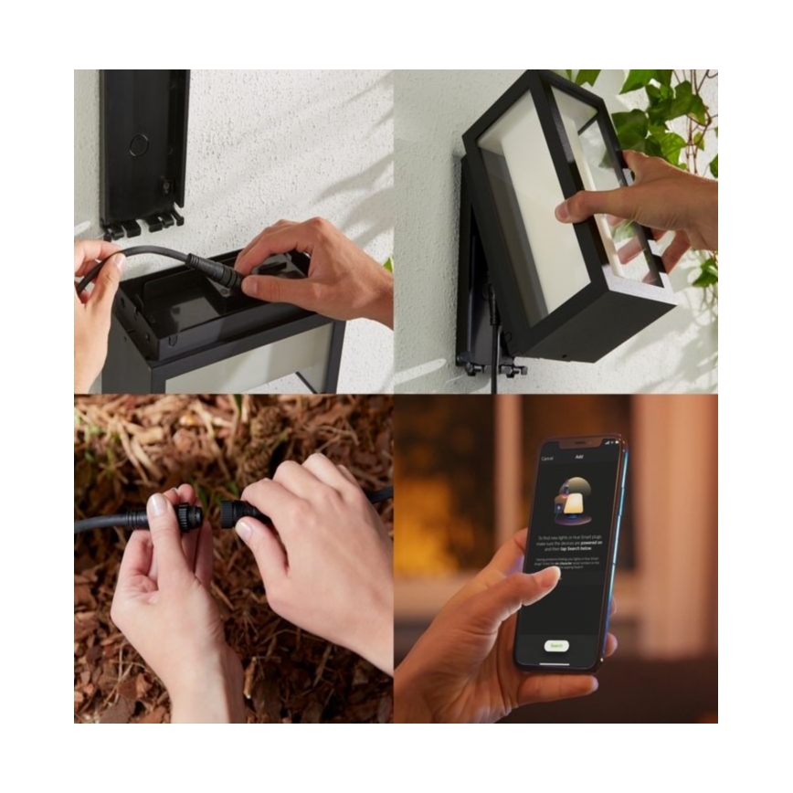 Philips - LED RGBW Applique da esterno dimmerabile Hue IMPRESS 2xLED/8W/24V 2000-6500K IP44