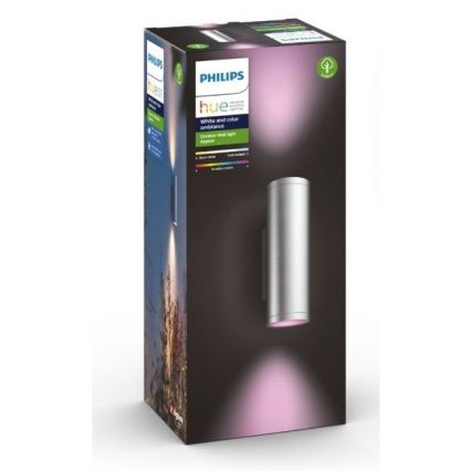 Philips - LED RGBW Applique da esterno dimmerabile Hue APPEAR 2xLED/8W/230V IP44