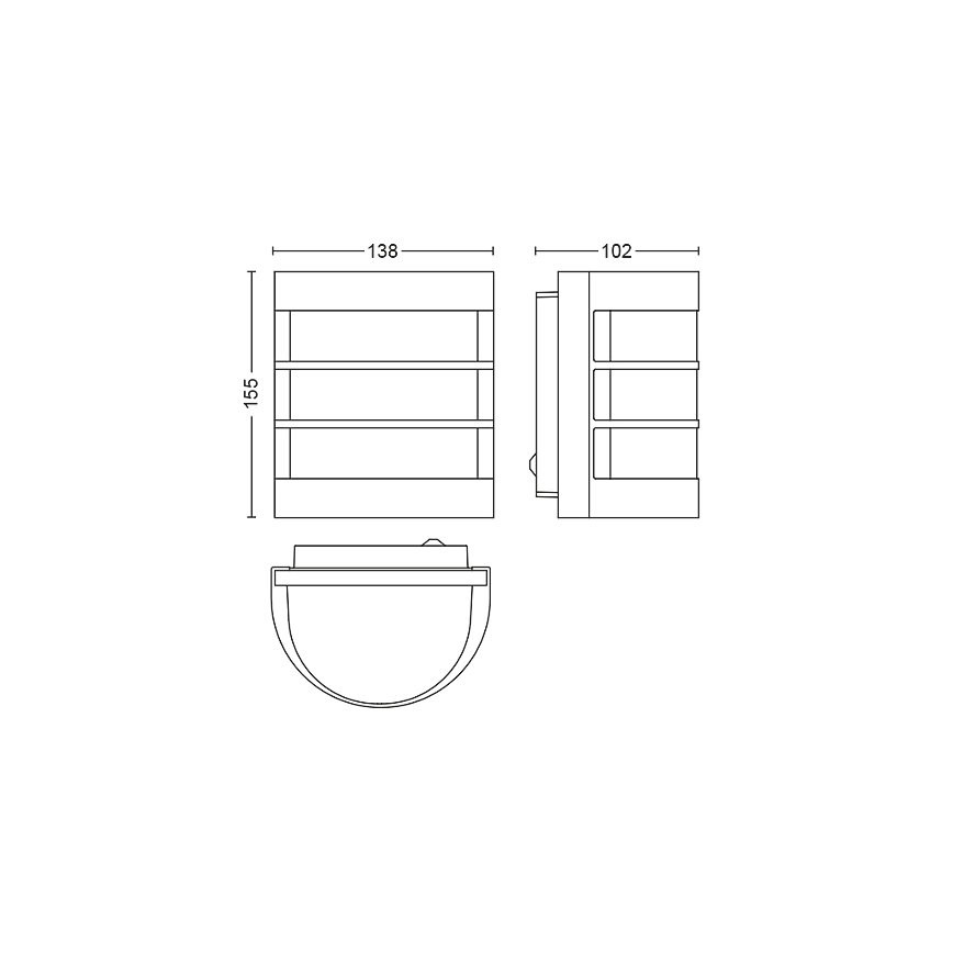 Philips - Applique da esterno 1xE27/60W/230V IP44 cromo opaco