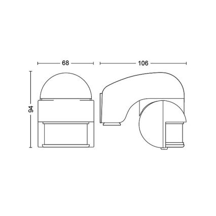 Philips - Sensore di movimento da esterno IP44 bianco