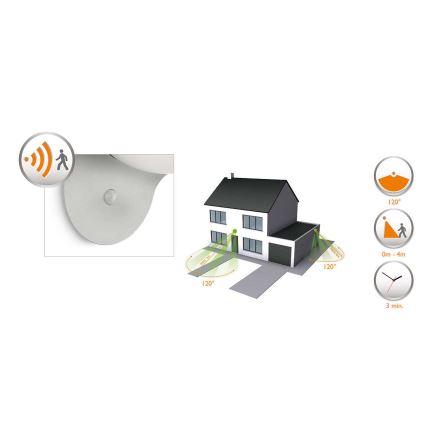 Philips 17808/87/16 - Lampada LED solare con sensore MYGARDEN DUSK 1xLED/1W/3,7V 2200 mAh IP44