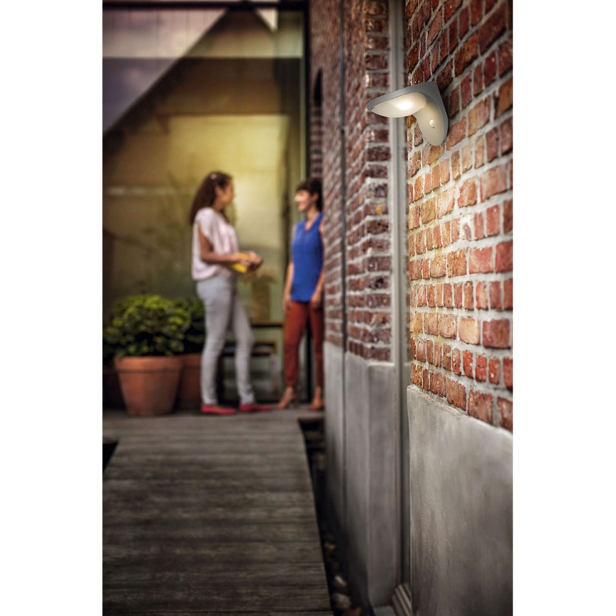 Philips 17808/87/16 - Lampada LED solare con sensore MYGARDEN DUSK 1xLED/1W/3,7V 2200 mAh IP44
