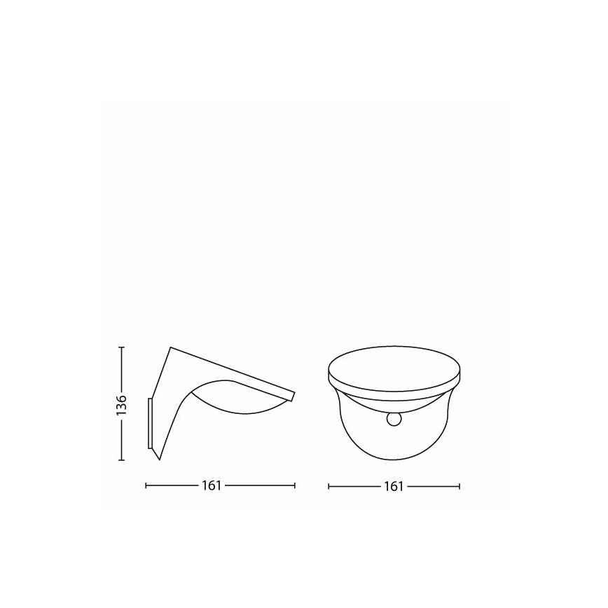 Philips - Lampada LED solare con sensore per esterno 1xLED/1W/3,7V