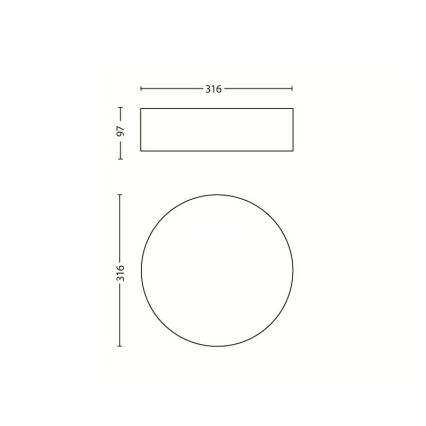 Philips - Plafoniera 2xE27/23W/230V