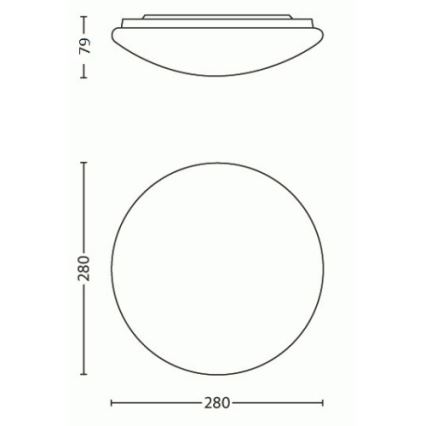 Philips - Plafoniera LED/9,6W/230V