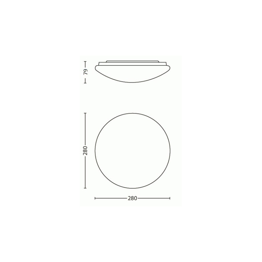 Philips - Plafoniera LED/9,6W/230V