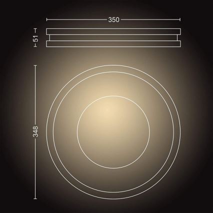 Philips - Plafoniera LED dimmerabile Hue BEING LED/27W/230V + Telecomando