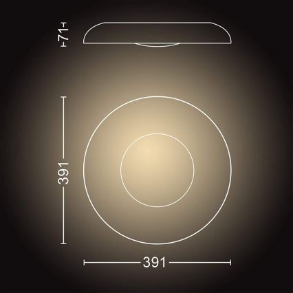 Philips - Plafoniera LED dimmerabile Hue STILL LED/27W/230V + Telecomando